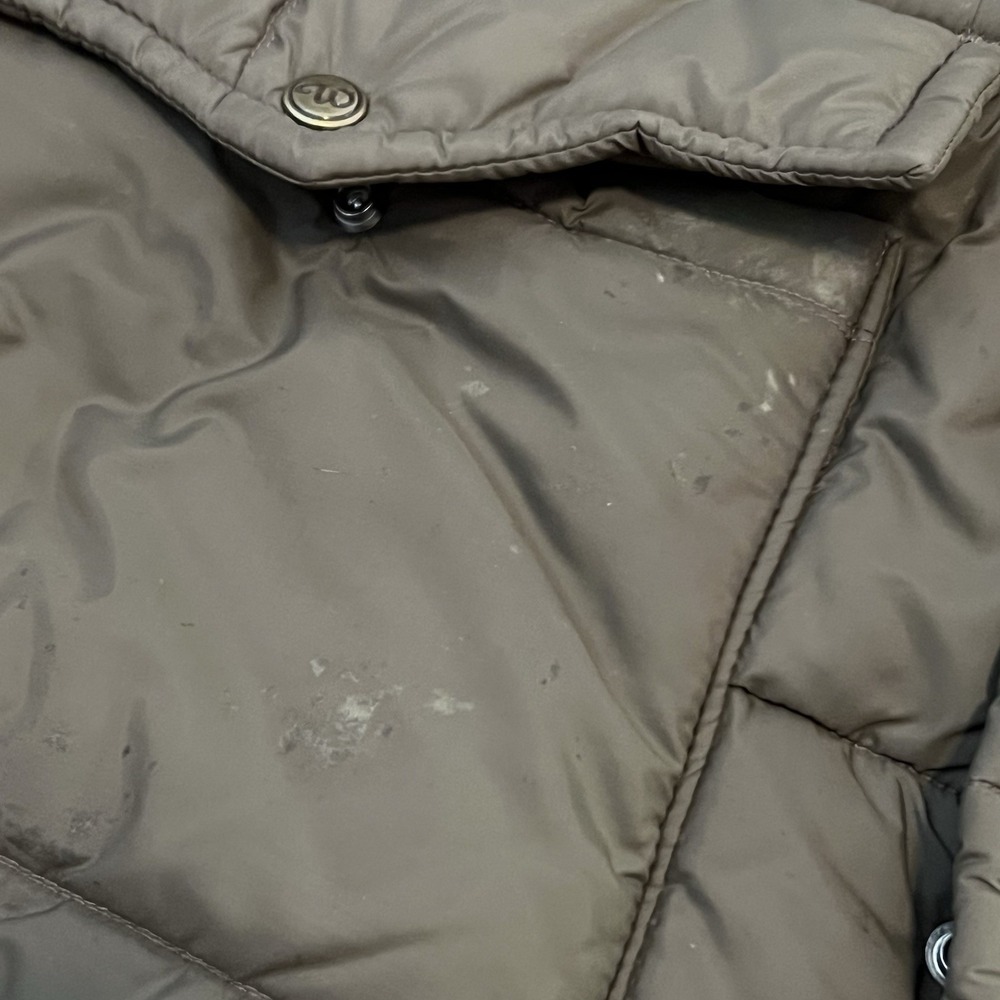 Vtg Walls Blizzard Pruf Insulated Puffer Jacket Beige Mens XLT Faux Fur - Picture 6 of 11